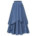 thumbnail image 1 of Women's Renaissance High Waist Elastic Layered Ruffled Skirt All-Season Elegant Skirt for Casual/Formal Wear, 1 of 10
