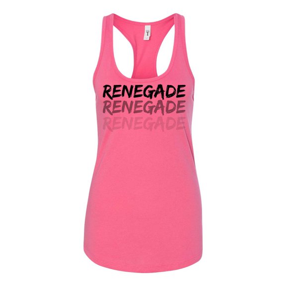 Women's Renegade Dance Lottery K-Camp Ladies Racerback Tank Top-Hot Pink-large