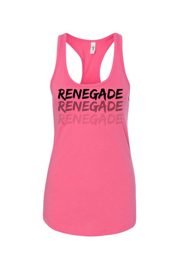 Women's Renegade Dance Lottery K-Camp Ladies Racerback Tank Top-Hot Pink-xl