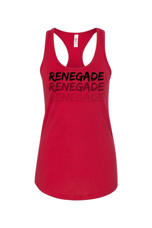 Women's Renegade Dance Lottery K-Camp Ladies Racerback Tank Top-Red-large