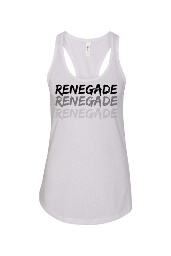 Women's Renegade Dance Lottery K-Camp Ladies Racerback Tank Top-White-small