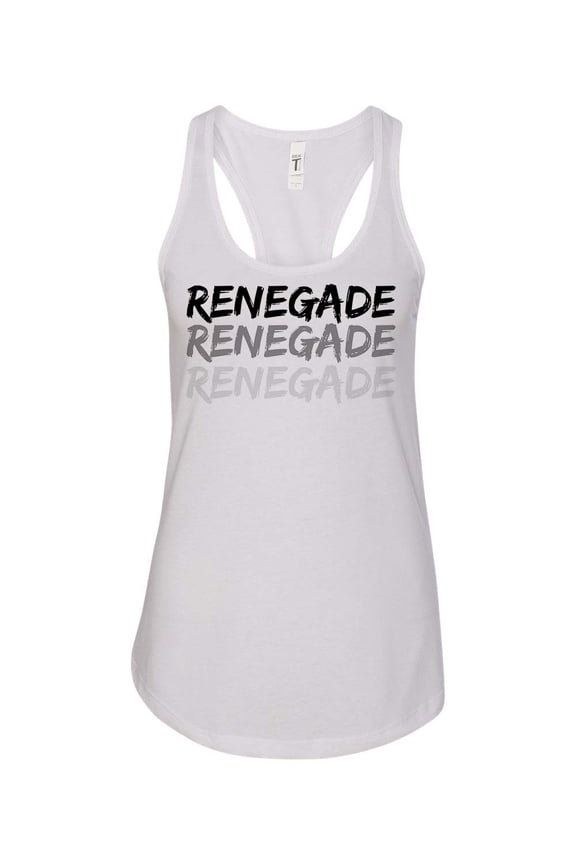 Women's Renegade Dance Lottery K-Camp Ladies Racerback Tank Top-White-xs
