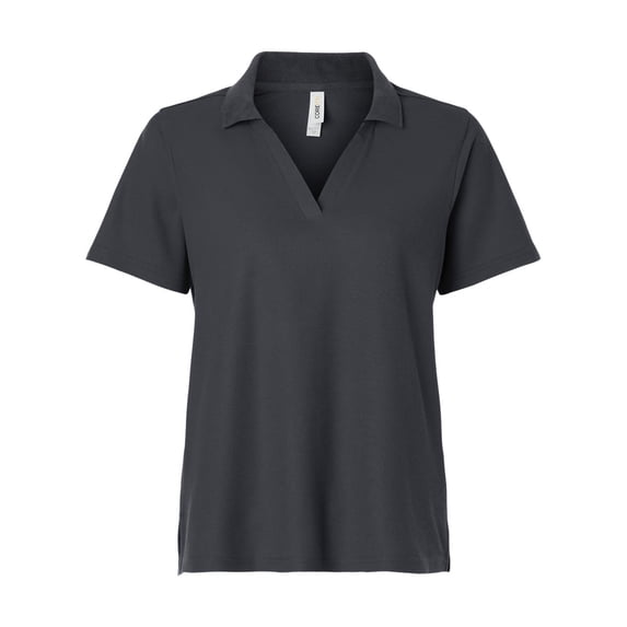 CORE365 CE106W Women's Resolve CVC Performance Pique Polo-Carbon-L