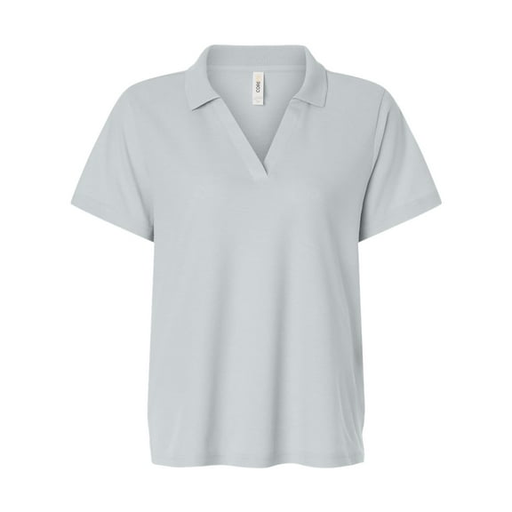 CORE365 CE106W Women's Resolve CVC Performance Pique Polo-Platinum-XS