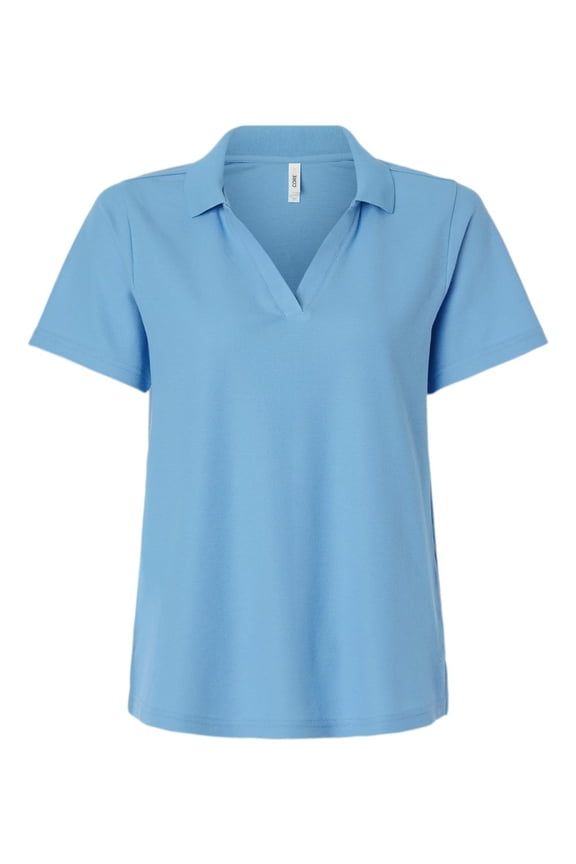CORE365 CE106W Women's Resolve CVC Performance Pique Polo-Columbia Blue-M