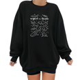 thumbnail image 1 of Women's "Respect the Locals" Shark Graphic Breathable Sweatshirt Top Casual Round-neck long-sleeved Black S-3XL, 1 of 6