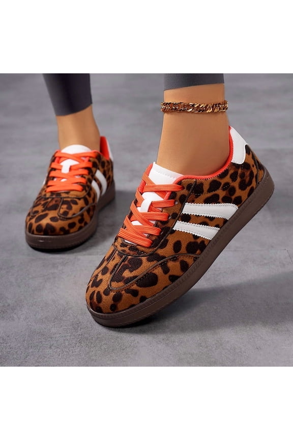 Women's Retro Fashion Sneakers - Casual Walking Shoes with Gum Rubber Sole Anti-Slip Comfortable shoes
