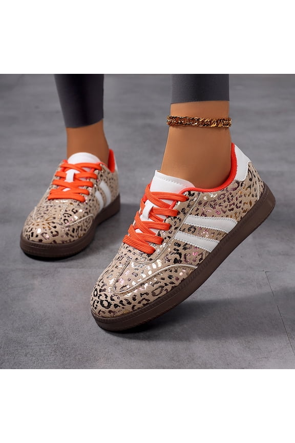 Women's Retro Fashion Sneakers - Casual Walking Shoes with Gum Rubber Sole Anti-Slip Comfortable shoes