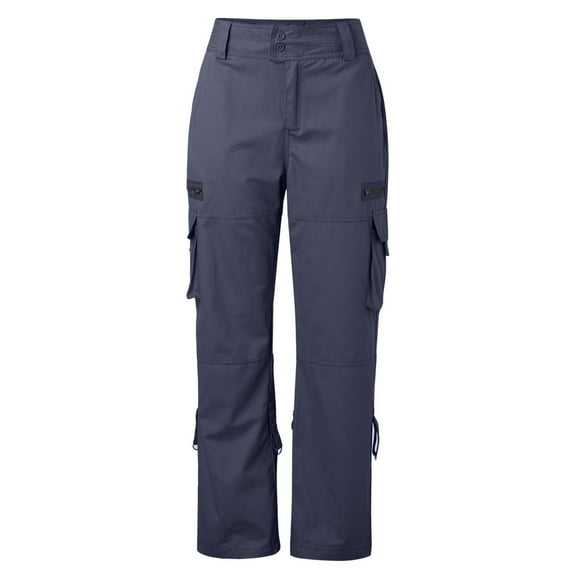 Women's Retro French Wide Leg Casual Loose Straight Work Pants with Pockets Comfortable Stylish Everyday Wear