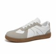 thumbnail image 1 of Women's Retro Gum Sole Fashion Sneakers-Lace Detail Casual Retro Walking Shoes-Gum Sole Casual Tennis-Anti Trainers, 1 of 9