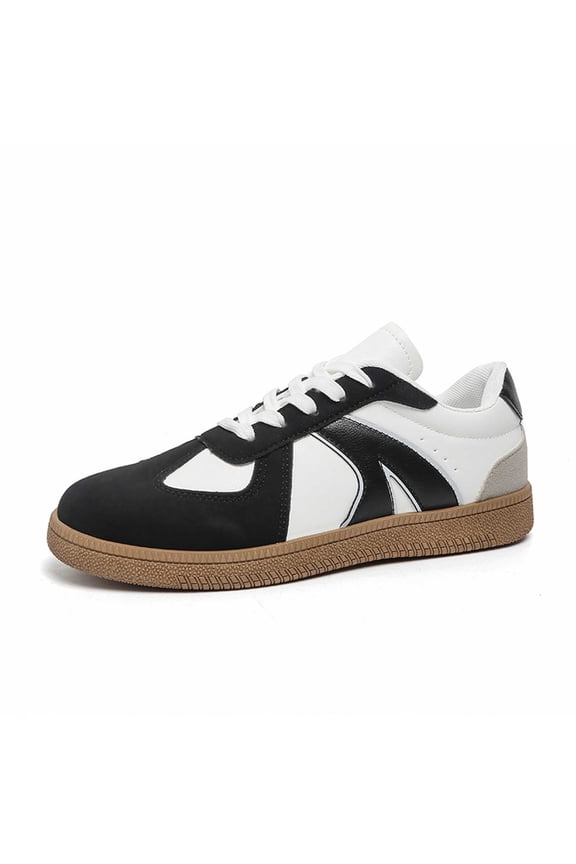 Women's Retro Gum Sole Fashion Sneakers-Lace Detail Casual Retro Walking Shoes-Gum Sole Casual Tennis-Anti Trainers