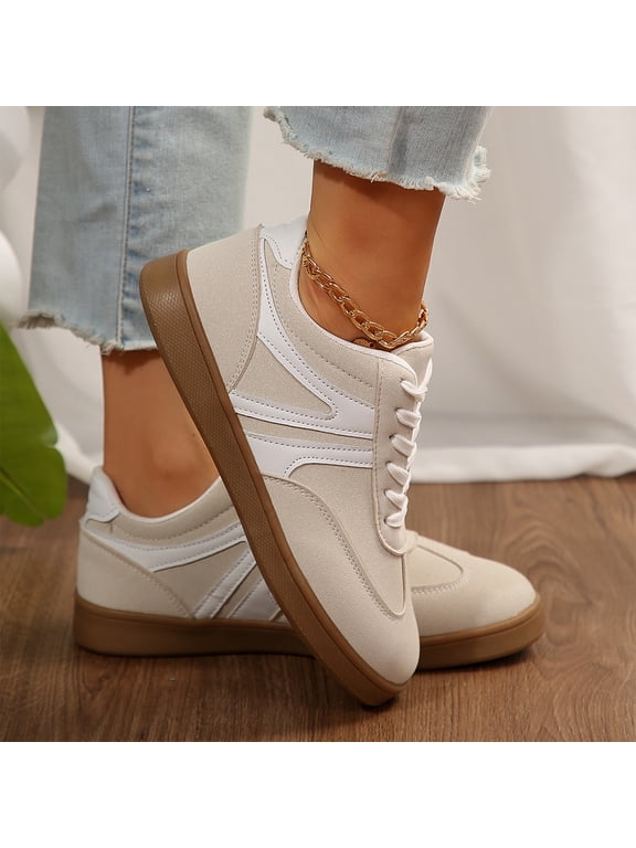 Women's Retro Sneakers Casual, Versatile, and Stylish Round-Toe Platform Sneakers, Walking Shoes Lightweight Design, Rubber Traction Non Slip