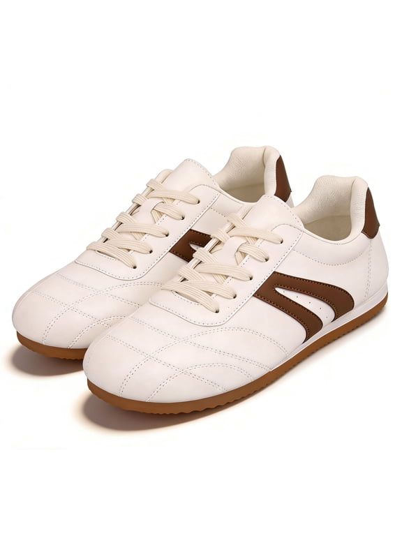 Women's Retro Sneakers Low Top Casual Walking Shoes Fashion Comfortable Lightweight Platform Tennis Shoes for Women