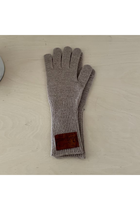 Women's Retro Striped Gloves - Elastic windproof winter gloves with colorful stripes and star pattern, designed for outdoor activities - Comfortable gift for fall and winter, warm gloves