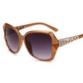 thumbnail image 1 of Womens Retro Sunglasses UV Protection Resin Lens PC Metal Frame Large Frame Design For Fashion Sun Glasses Now, 1 of 3