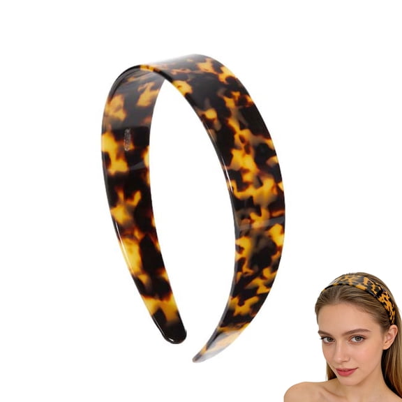 Women's Retro Wide Headband - Non-slip plastic hair accessory, unique 90s fashion style, versatile and practical, suitable for everyday wear.