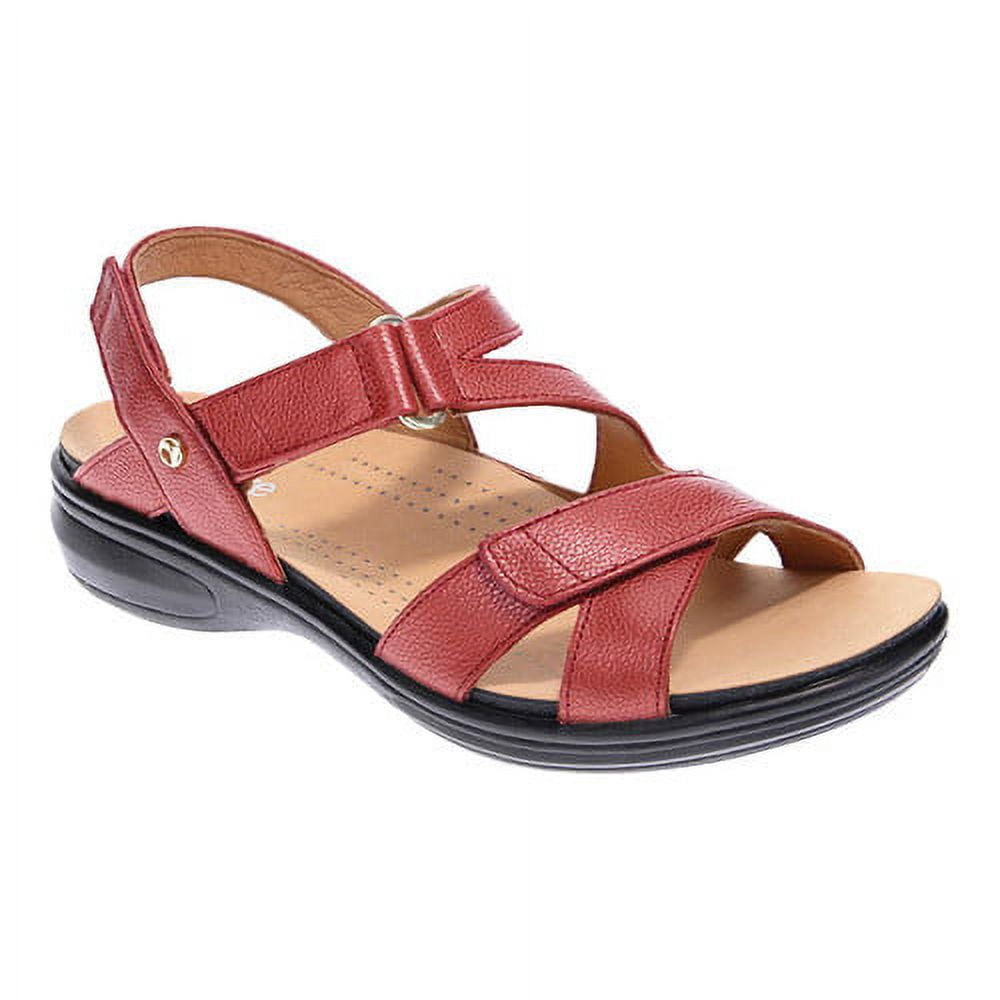 Sandalo da donna con cinturino e strass in pelle laminata platino tacco 7