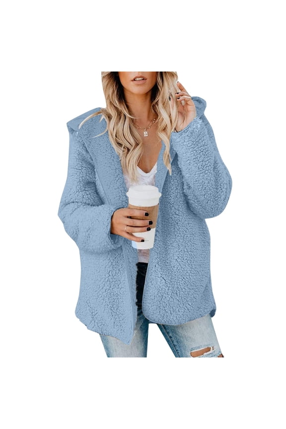 Women's Reversible Hooded Winter Jacket With Pockets Stylish & Warm Outerwear Justified Jacket Long Coat Women Womens Zip up Women's Jacket Thin Jacket for Women Er Tech Jacket Leopard Trim Anorak