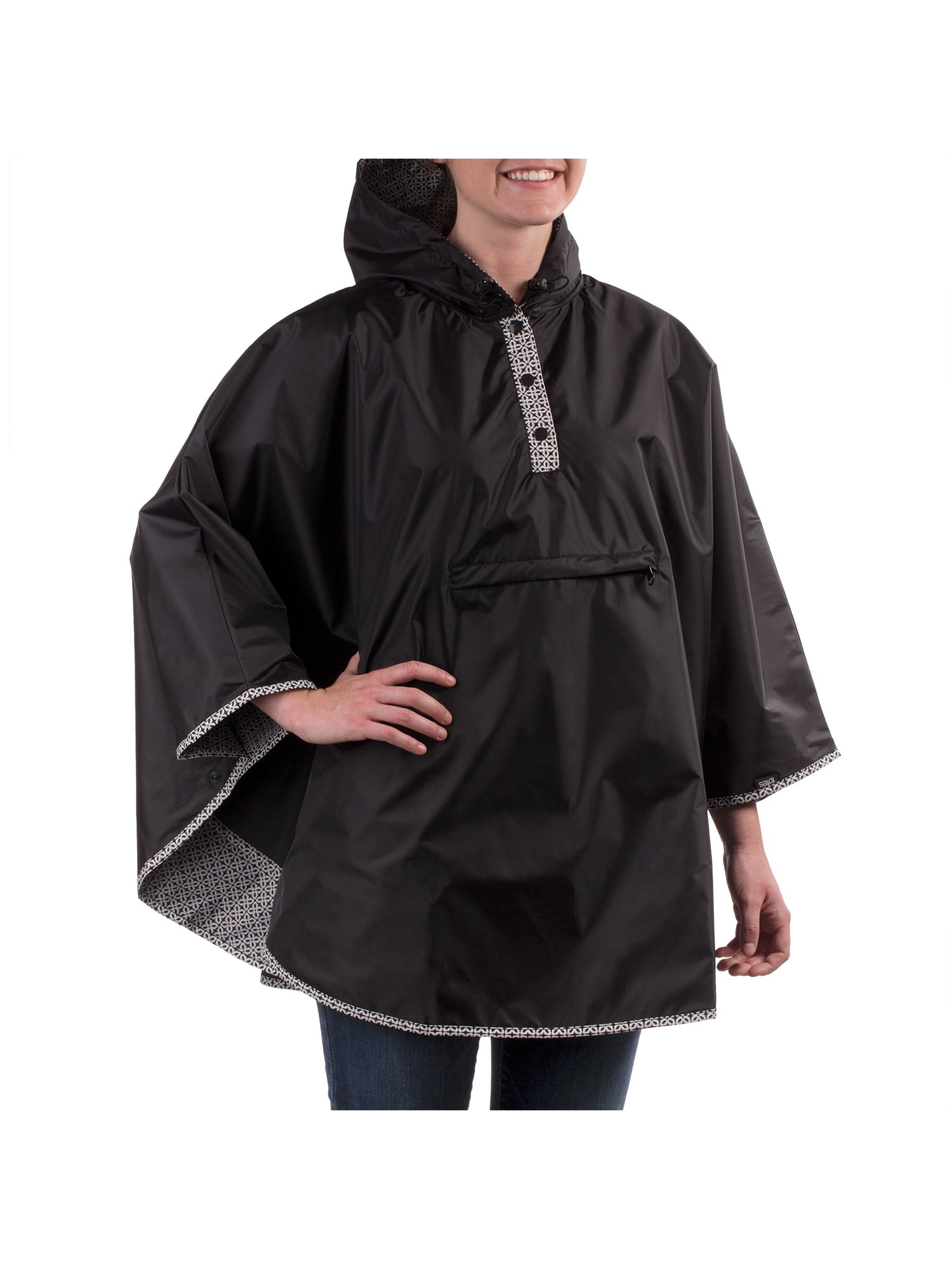 AMERI　REVERSIBLE COLOR PONCHO COAT Women's Reversible Rain Poncho – Totes.com USA