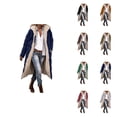 thumbnail image 1 of Women's Reversible Teddy Long Coat â Oversized Shearling Zip-Up Hooded Jacket with Pockets, 2025 Winter Casual Outerwear, 1 of 6