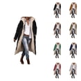 thumbnail image 1 of Women's Reversible Teddy Long Coat â Oversized Shearling Zip-Up Hooded Jacket with Pockets, 2025 Winter Casual Outerwear, 1 of 6