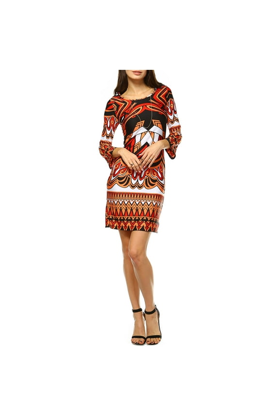 Women's Revolution Printed Bell Sleeve Dress