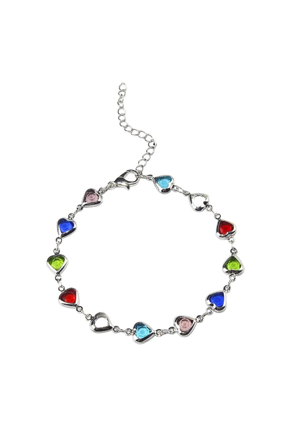 Women's Rhinestone Bracelet Elegant Alloy Charm Jewelry Bangle Chain for Her Stylish Party Wear Accessory