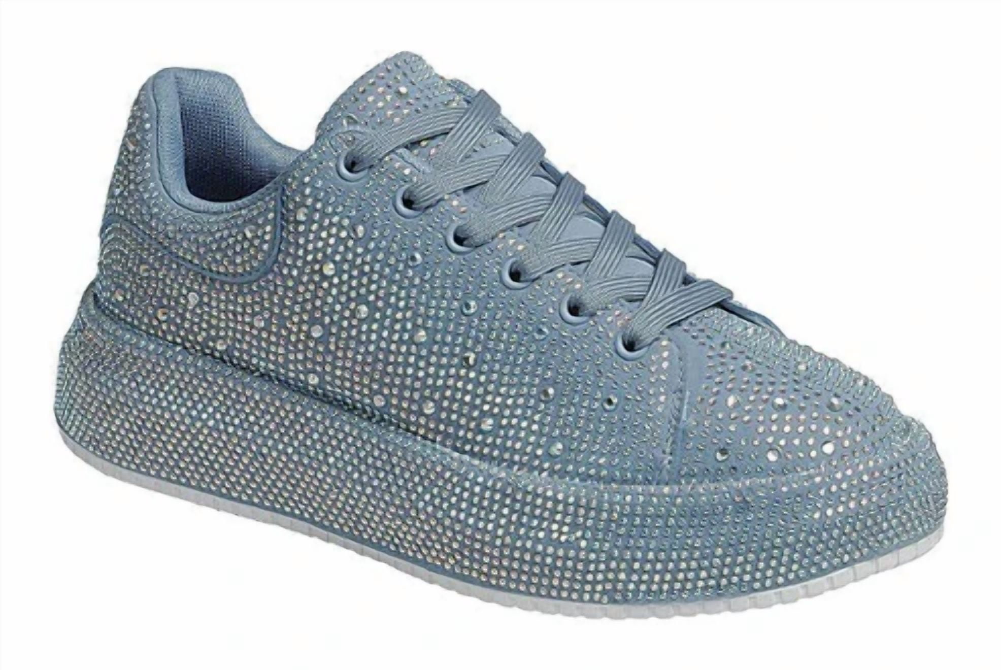 Women’s Rhinestone Denim Everyday Sneakers