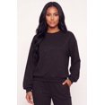 thumbnail image 1 of Women's Rhinestone Drop Shoulder Fleece Lined Sweatshirt, 1 of 4