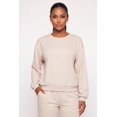 thumbnail image 1 of Women's Rhinestone Drop Shoulder Fleece Lined Sweatshirt, 1 of 4