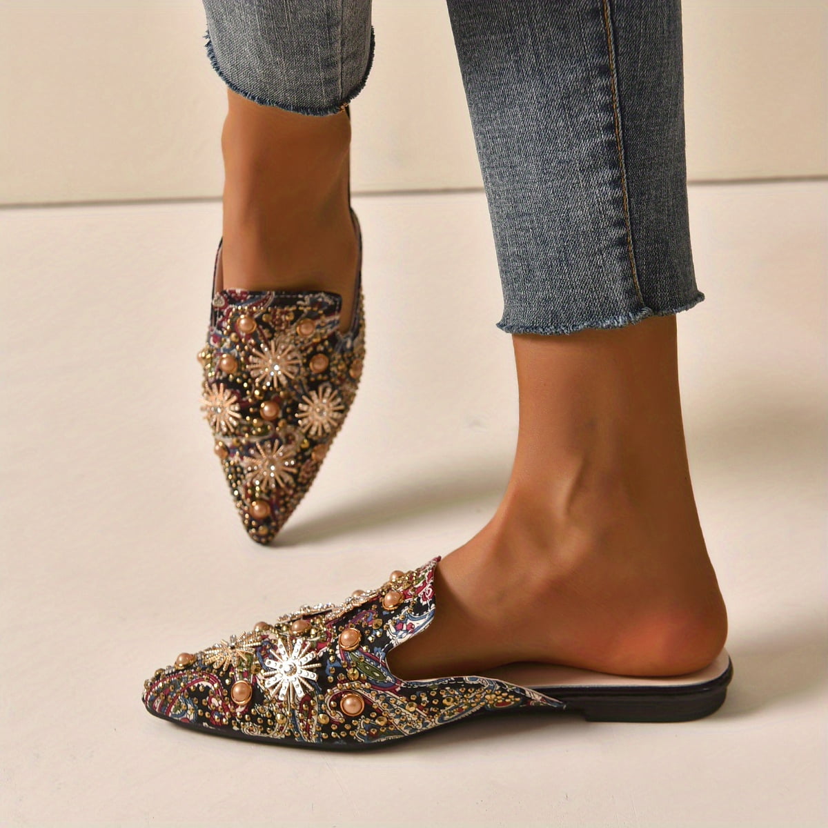 Pointed mules shoes clearance