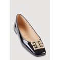 thumbnail image 1 of Women's Rhinestone Greek Key Pendant Faux Leather Flats, 1 of 3