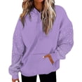 thumbnail image 1 of Women's Rhinestone Hooded Sweatshirt Diamond Pullover Bling Crystal Hoodie Casual Streetwear Y2K Vintage Aesthetic Loose Fall Fashion Cozy Loungewear Top, 1 of 9