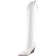 thumbnail image 1 of Women's Rhinestone Over The Knee Cowboy Boots Pointed Toe Western Style Chunky Block Heel Tall Boots, 1 of 6