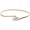 thumbnail image 1 of Women's Rhinestone Skinny Elastic Metal Stretch Waist Chain Belt, 1 of 2
