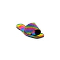 thumbnail image 1 of Women's Rhinestone Slip On Flat Slide Sandals, Rainbow 10, 1 of 3