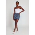 thumbnail image 1 of Women's Rhinestone Studded Frayed Mini Skirt, 1 of 4