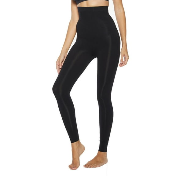 Women's Rhonda Shear 1386 Ahh Smooth Tootsie Shaping Legging (Black S)