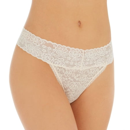 Women's Rhonda Shear 2912 Lace Thong (Light Nude XL/1X)