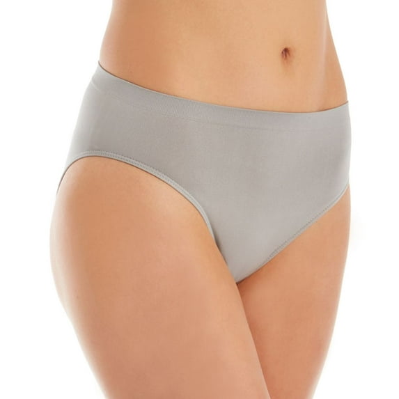 Women's Rhonda Shear 4031 Ahh Seamless High-Cut Brief Panty (Flint Grey S)
