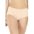 thumbnail image 1 of Women's Rhonda Shear 4054 Lightweight Melange Brief Panty (Nude M), 1 of 5