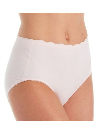Women's Rhonda Shear 4230 Ahh High Waisted Seamless Brief Panty (White L) 