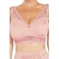 thumbnail image 1 of Women's Rhonda Shear 672P Ahh Pin-Up Lace Leisure Bra with Removable Pads (Rose Blush S), 1 of 10