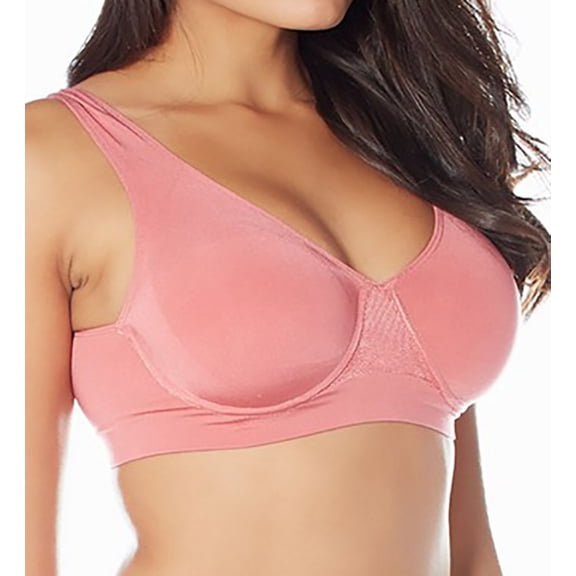 Women's Rhonda Shear 9299 Ahh Divine Underwire Leisure Bra (Desert Rose XS)