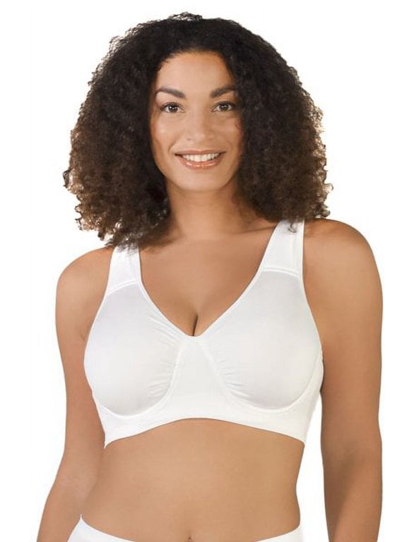 Women's Rhonda Shear 9301 Seamless Underwire Bra (White S)