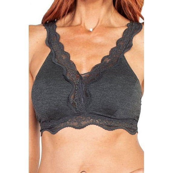 Women's Rhonda Shear 9403 Modal Lace Bra (Periwinkle 2X)
