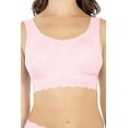 thumbnail image 1 of Women's Rhonda Shear 9568 Lightweight Melange Leisure Bra (Pink 1X), 1 of 5