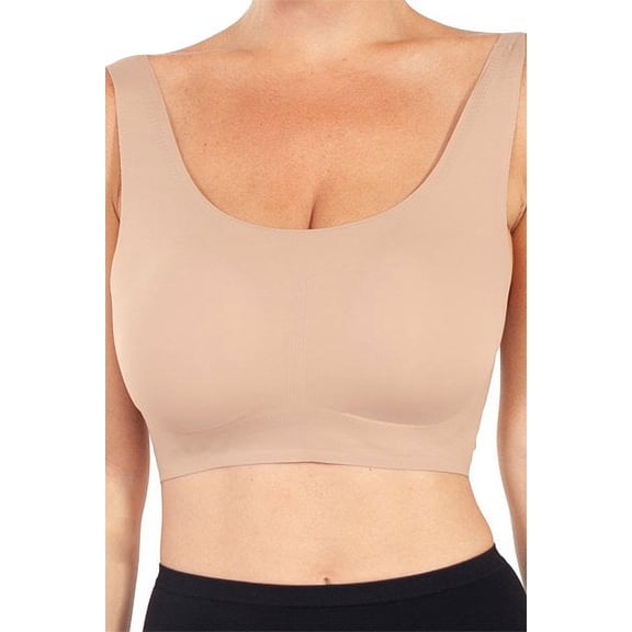 Women's Rhonda Shear 9594 Invisible Body Leisure Bra (Nude 3X)