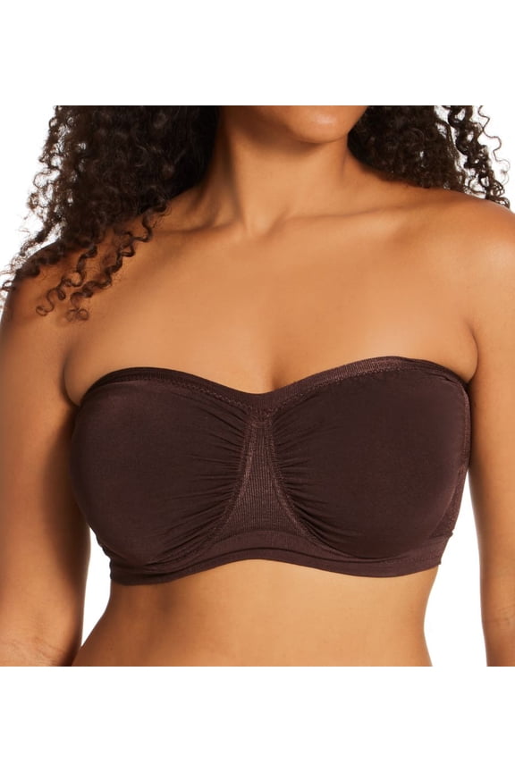 Women's Rhonda Shear 9682AM Sweetheart Bandeau Underwire Bra (Espresso S)