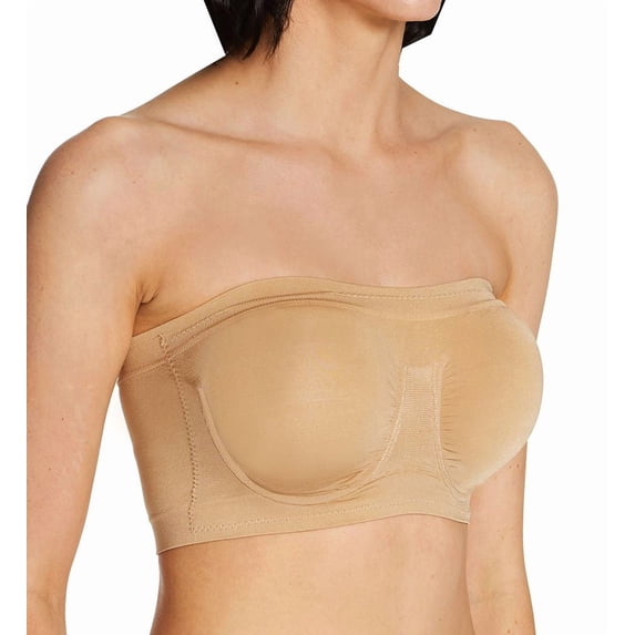 Women's Rhonda Shear 9683 Bandeau Bra with Removable Pads (Nude 2X)